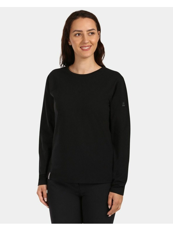 Kilpi Дамска памучна тениска с дълъг ръкав Kilpi PROMOX-W Черна