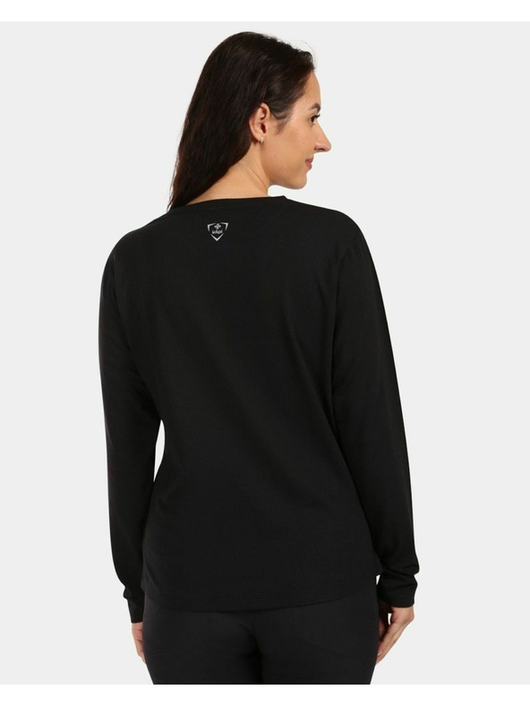 Kilpi Дамска памучна тениска с дълъг ръкав Kilpi PROMOX-W Черна