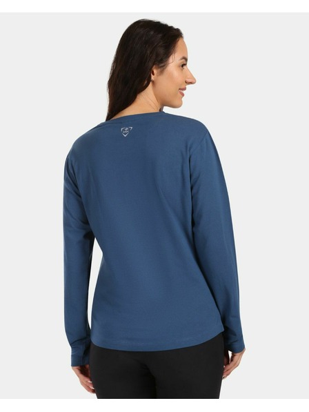 Kilpi Дамска памучна тениска с дълъг ръкав Kilpi PROMOX-W Тъмносиня