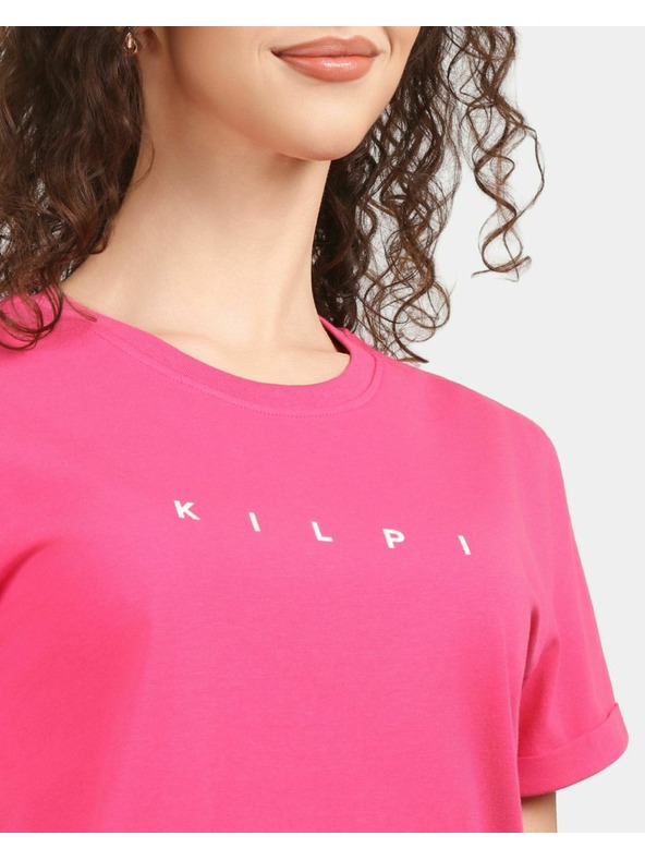 Kilpi Дамска памучна тениска с къс ръкав Kilpi PROLIX-W Розово