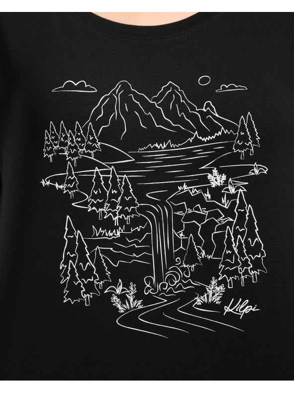Kilpi Дамска памучна тениска Kilpi ROANE-W Black