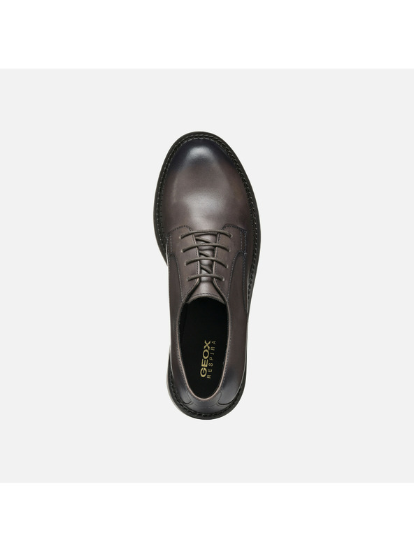 Geox Тъмнокафяви дамски полуобувки Geox Serilda