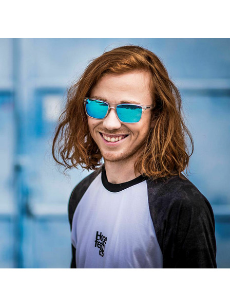 Horsefeathers Слънчеви очила Merlin - кристал/синьо огледало