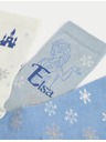 Marks & Spencer Чорапи Disney Frozen™ с висок процент памук, комплект 3 чифта (6 малки – 3½ големи) Marks & Spencer в многоцветно