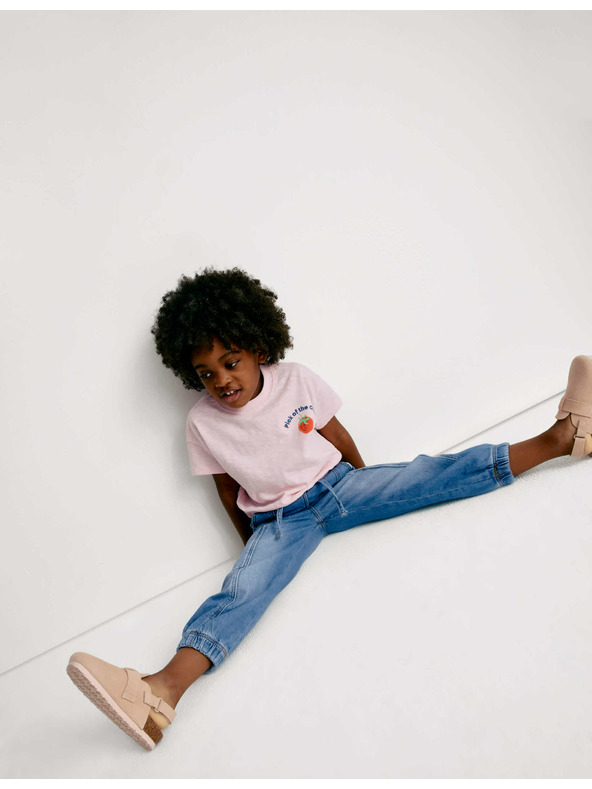 Marks & Spencer Карго дънки с маншети (2–8 години) Marks & Spencer в тъмносиньо