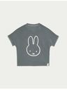 Marks & Spencer Тениска Miffy™ с висок процент памук (1–8 години) Marks & Spencer в сиво