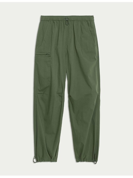 Marks & Spencer Карго панталони с широк свободен силует Marks & Spencer зелена