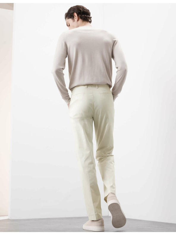 Marks & Spencer Супер леки чино панталони, нормален силует Marks & Spencer сметанова