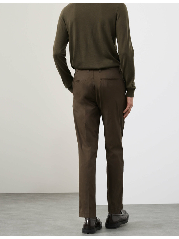 Marks & Spencer Супер лек панталон чино, редовна кройка Marks & Spencer зелен