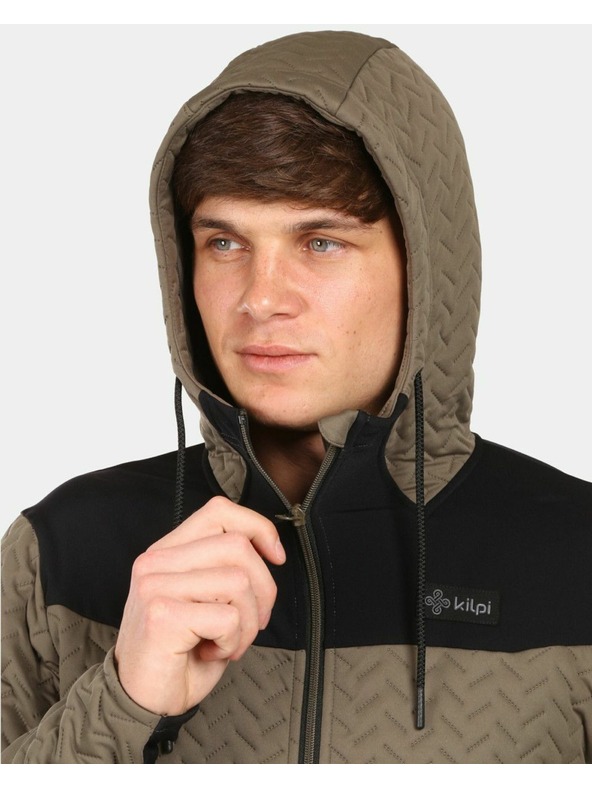 Kilpi Мъжки утеплен поларен суитшърт с качулка Kilpi NEVIA-M Зелен