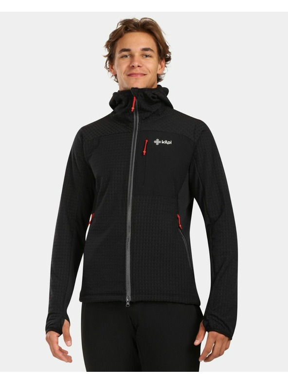 Kilpi Мъжки флийс суитшърт с качулка Kilpi FRENI-M Черен