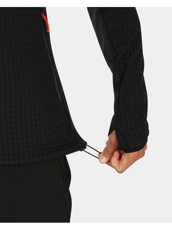 Kilpi Мъжки флийс суитшърт с качулка Kilpi FRENI-M Черен