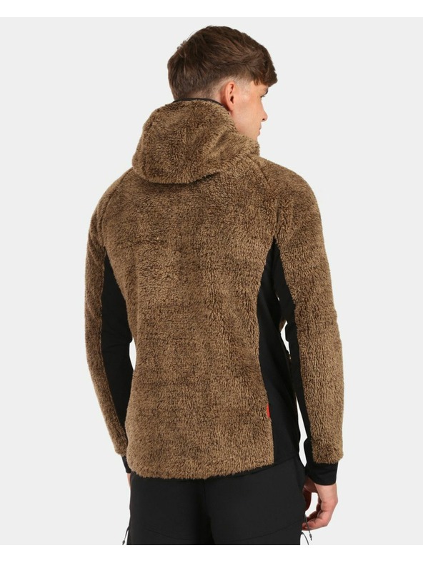 Kilpi Мъжки мъхест флийс суитшърт с качулка Kilpi NORKA-M Кафяв