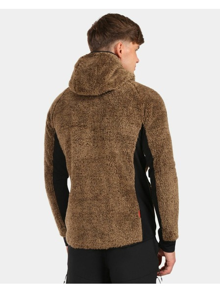 Kilpi Мъжки мъхест флийс суитшърт с качулка Kilpi NORKA-M Кафяв