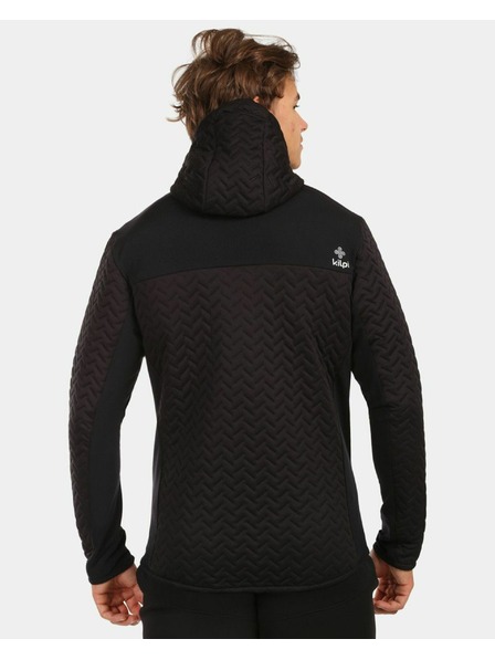 Kilpi Мъжки топъл флийс суитшърт с качулка Kilpi NEVIA-M Черен