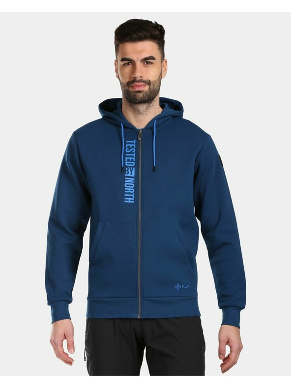 Kilpi Мъжка памучна качулка Kilpi AVILA-M Тъмно синьо