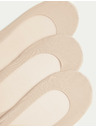 Marks & Spencer 3 бр. къси чорапи Marks & Spencer бежови