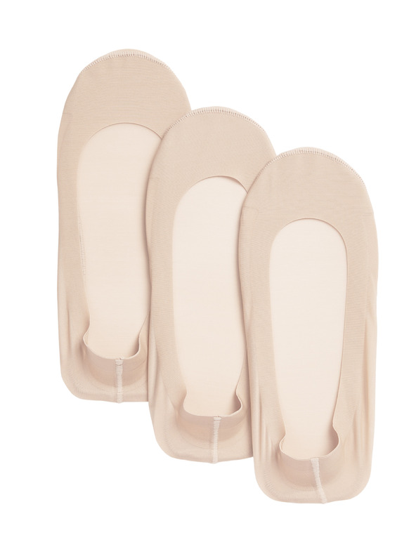 Marks & Spencer 3 бр. къси чорапи Marks & Spencer бежови