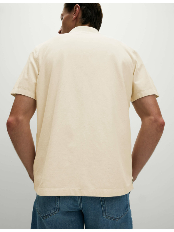 Marks & Spencer Риза с висок процент памук Marks & Spencer кремава