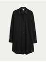 Marks & Spencer Плажна риза от чист памук с яка Marks & Spencer черна