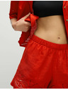 Marks & Spencer Плажни шорти от чист памук с изрязване Marks & Spencer червени
