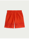 Marks & Spencer Плажни шорти от чист памук с изрязване Marks & Spencer червени