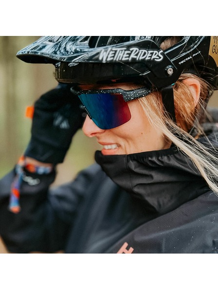 Horsefeathers Колоездачни очила Scorpio - black splash/mirror green