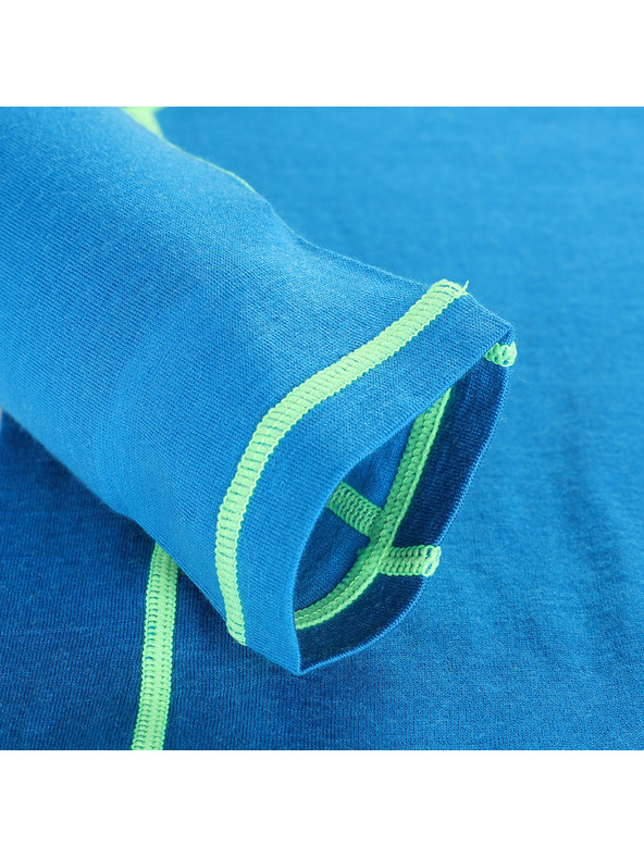 ALPINE PRO Детска тениска от мериносова вълна ALPINE PRO MERENO метилово синьо