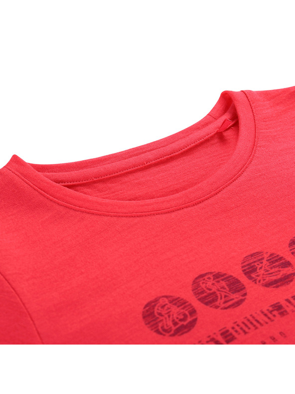 ALPINE PRO Детска тениска от мерино вълна ALPINE PRO MERENO 2 raspberry