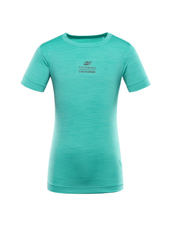 ALPINE PRO Детска бързосъхнеща тениска ALPINE PRO BASIKO pastel perf green