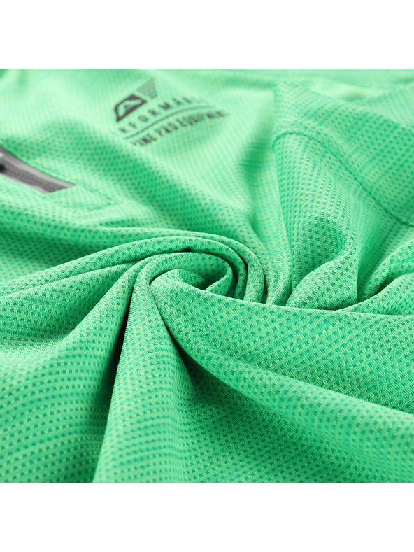 ALPINE PRO Детска бързосъхнеща велосипедна тениска ALPINE PRO LATTERO 2 pastel perf green