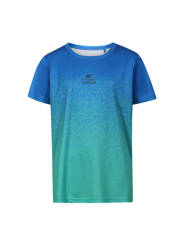 ALPINE PRO Детска бързосъхнеща тениска ALPINE PRO RIFO electric blue lemonade