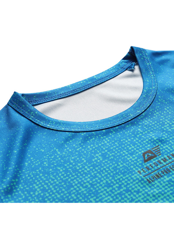 ALPINE PRO Детска бързосъхнеща тениска ALPINE PRO RIFO electric blue lemonade