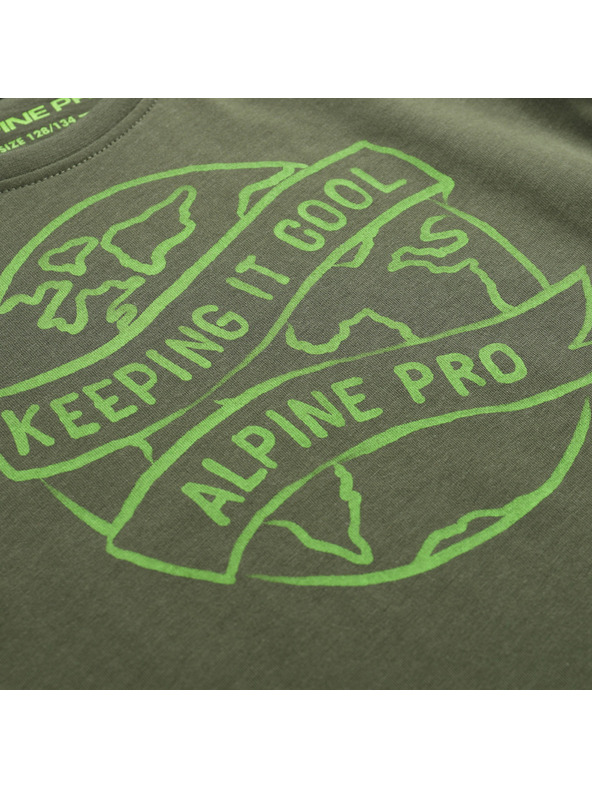 ALPINE PRO Детска тениска от органичен памук ALPINE PRO ECOMO 2 rifle green вариант pc