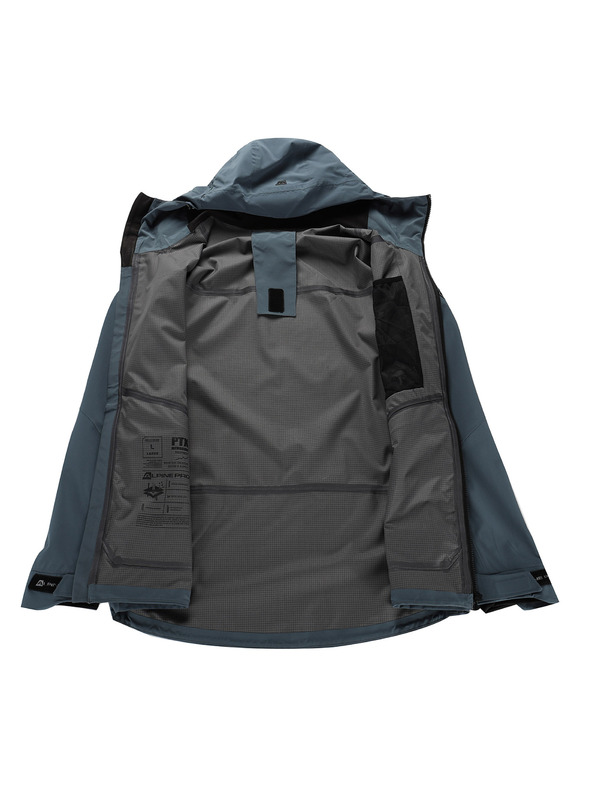 ALPINE PRO Мъжко водоустойчиво яке с ptx мембрана ALPINE PRO ZARR dark slate