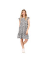 NAX Дамска лятна рокля nax NAX ADEGA тъмно сиво