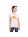 NAX Детска памучна тениска nax NAX OMESO бяла