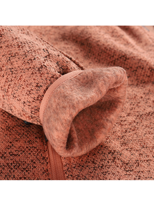 ALPINE PRO Дамски топъл суитшърт с цип ALPINE PRO ZEGA 2 tawny orange