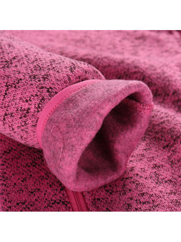 ALPINE PRO Дамски топъл суитшърт с цип ALPINE PRO ZEGA 2 fuchsia fedora