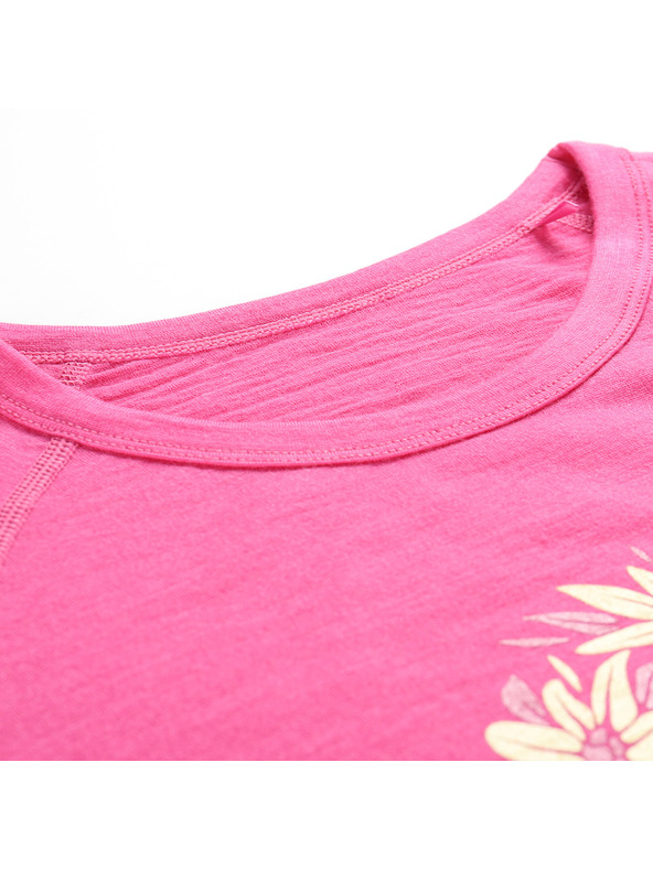 ALPINE PRO Дамска тениска от мерино вълна ALPINE PRO MERENA fuchsia fedora вариант pa