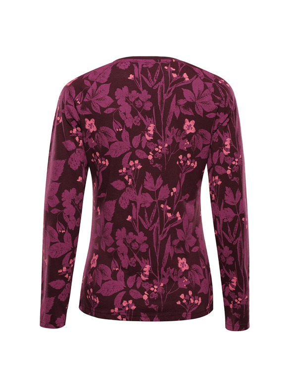 ALPINE PRO Дамска тениска от органичен памук ALPINE PRO GRETTA winetasting вариант pa