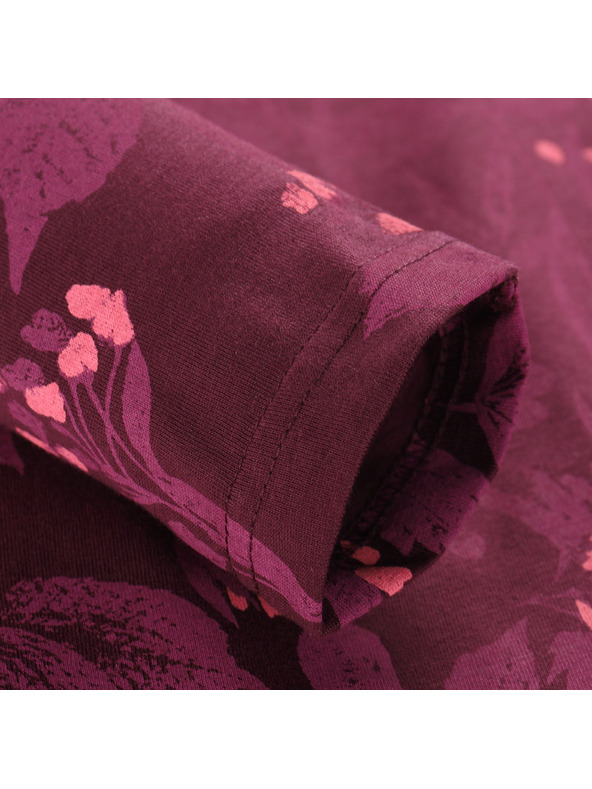 ALPINE PRO Дамска тениска от органичен памук ALPINE PRO GRETTA winetasting вариант pa