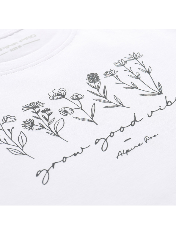 ALPINE PRO Дамска памучна тениска ALPINE PRO MOROLA white вариант pc