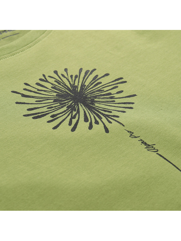 ALPINE PRO Дамска памучна тениска ALPINE PRO MOROLA turtle green вариант pa