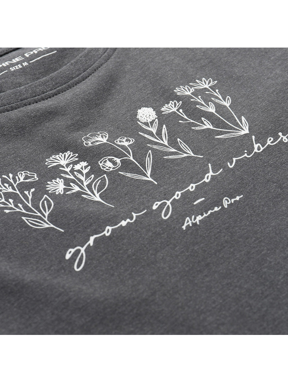 ALPINE PRO Дамска памучна тениска ALPINE PRO MOROLA dk. true gray вариант pc