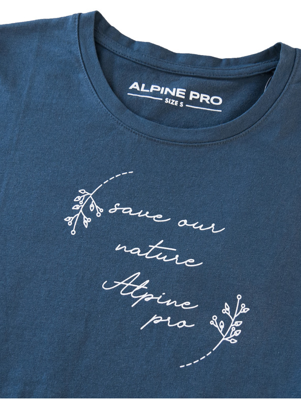 ALPINE PRO Дамска памучна тениска ALPINE PRO BADENA blue wing teal