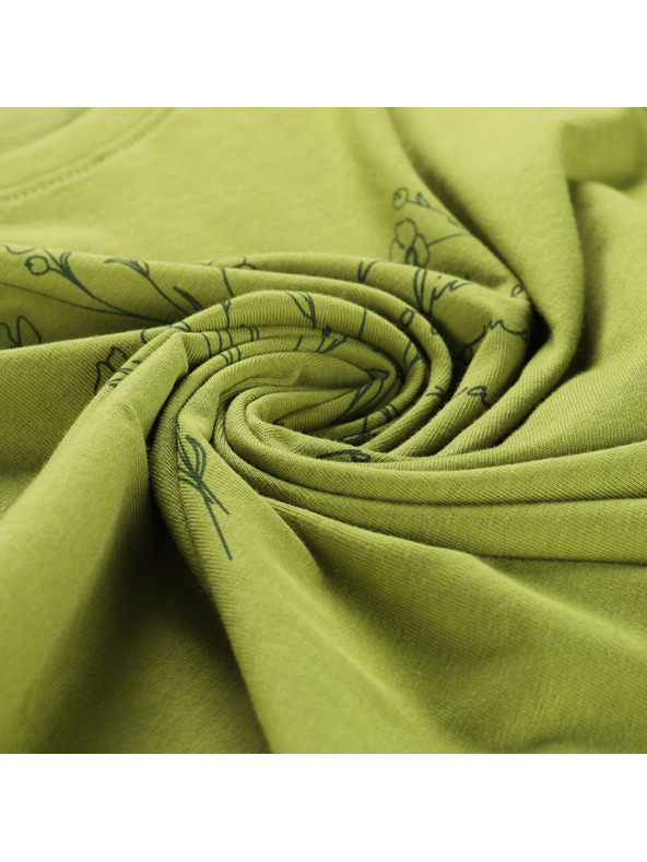 ALPINE PRO Дамска тениска от органичен памук ALPINE PRO TERMESA 3 green oasis вариант pb