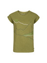 ALPINE PRO Дамска тениска от неизмачкващ се материал ALPINE PRO NOGERA green oasis вариант pa