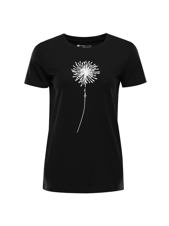 ALPINE PRO Дамска памучна тениска ALPINE PRO MOROLA black вариант pa
