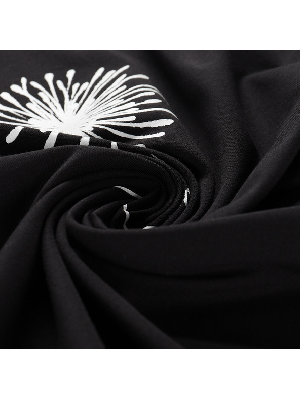 ALPINE PRO Дамска памучна тениска ALPINE PRO MOROLA black вариант pa